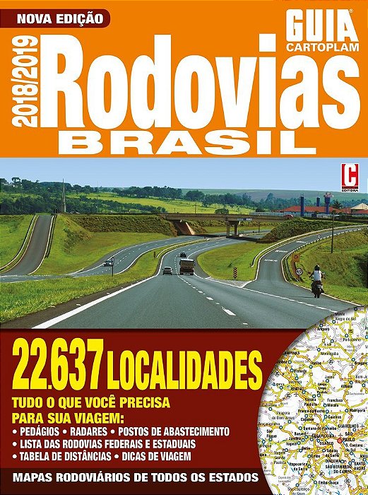 Guia Cartoplam - Rodovias Brasil - Gigante - 2018/2019