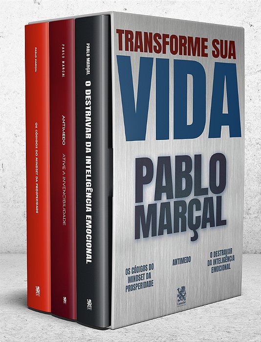 Coleção Transforme Sua Vida - Pablo Marçal - Box Com 3 Livros