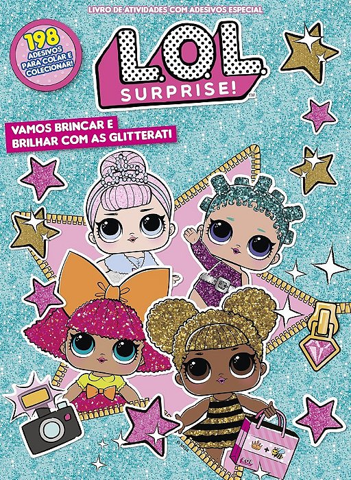 Lol Surprise - Livro De Atividades Com Adesivos Especial Vamos Brincar E Brilhar Com As Glitterati
