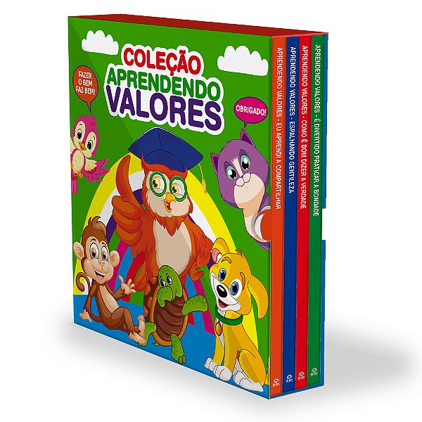Coleção Apredendo Valores - Box Com 4 Livrinhos..-