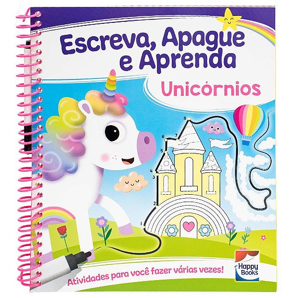 Escreva, Apague E Aprenda: Unicórnios