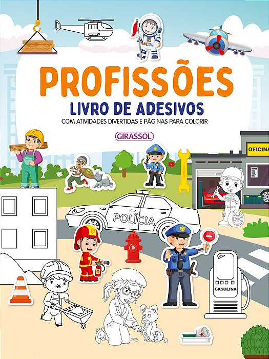 Profissões - Livro De Adesivos