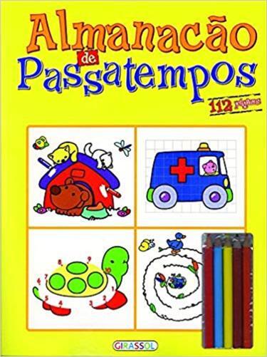 Almanação De Passatempo Com Lápis De Cor