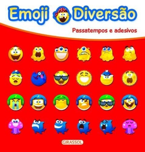 Emoji Diversão Vermelho - Passatempos E Adesivos