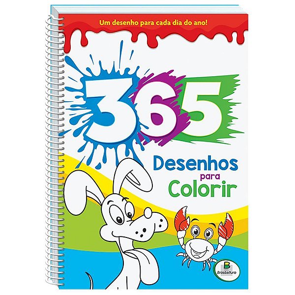 365 Desenhos Para Colorir/Azul (Espiral)