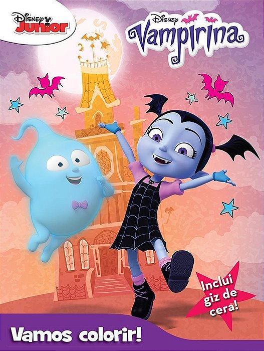 Vampirina - Disney Vamos Colorir - Livro Com Giz De Cera