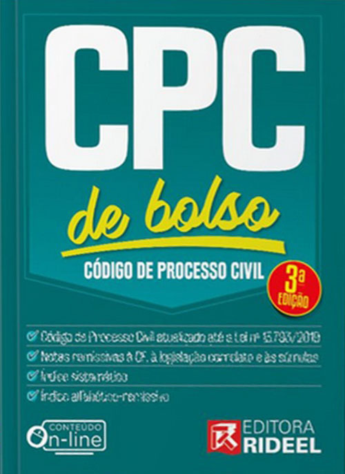 Código De Processo Civil - Cpc De Bolso - Livro Com Conteúdo Online - 3ª Edição