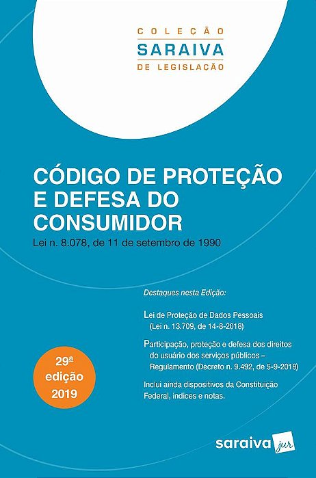 Código De Proteção E Defesa Do Consumidor - Coleção Saraiva De Legislação - 29ª Edição