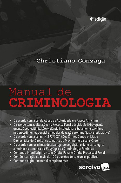 Manual De Criminologia - 4ª Edição 2023