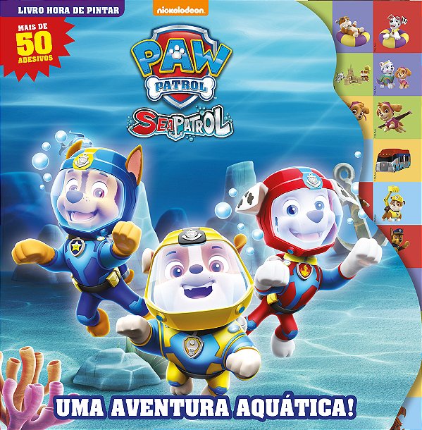 Patrulha Canina - Livro Hora De Pintar Uma Aventura Aquática