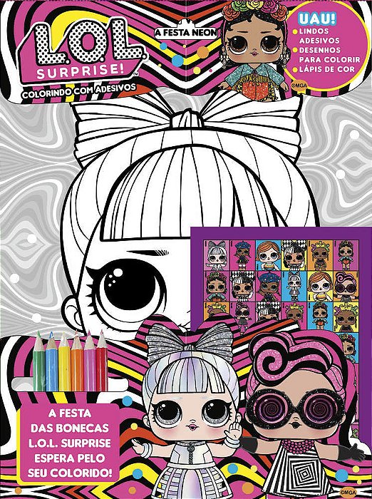 Lol Surprise - Colorindo Com Adesivos Vol.4