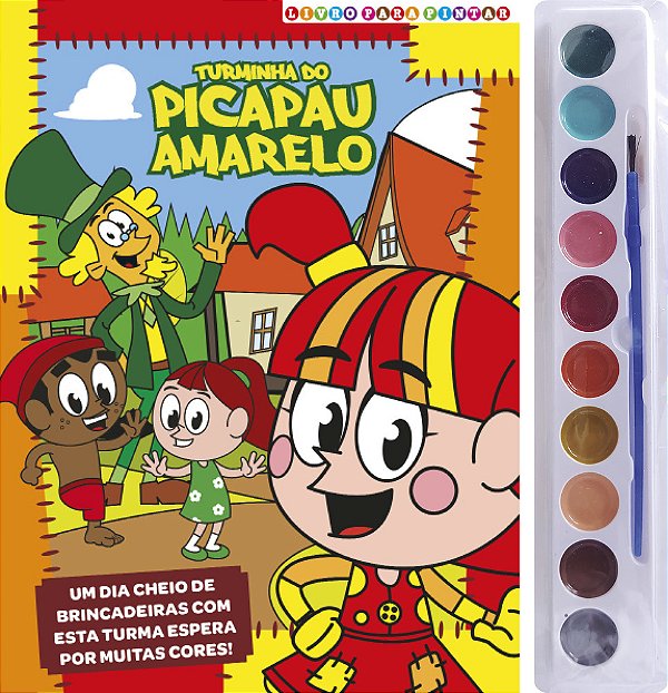 Sítio Do Picapau Amarelo Livro Para Pintar Com Aquarela