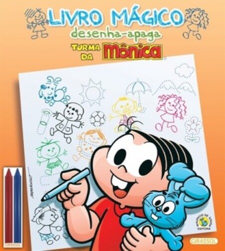 Livro Mágico - Desenha Apaga - Turma Da Mônica