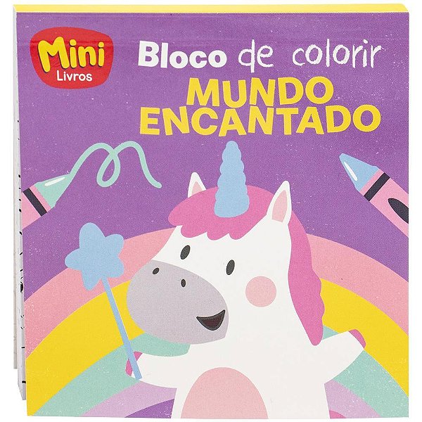 Minibloco De Colorir(r): Mundo Encantado