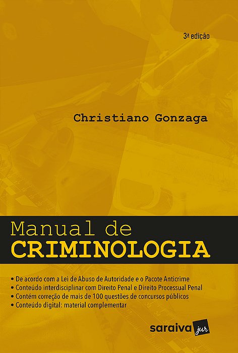 Manual De Criminologia - 3ª Edição 2022