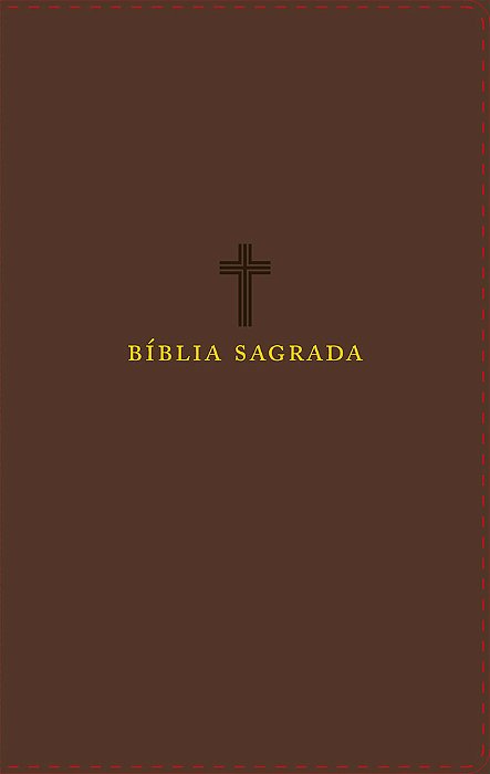 Bíblia Nvi, Couro Soft, Marrom, Letras De Jesus Em Vermelho