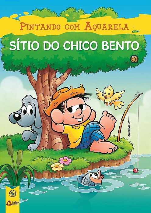 Turma Da Mônica Pintando Com Aquarela