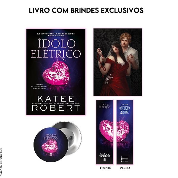 Ídolo Elétrico + Pôster + Botton + Marca-Página Livro II Da Série Dark Olympus