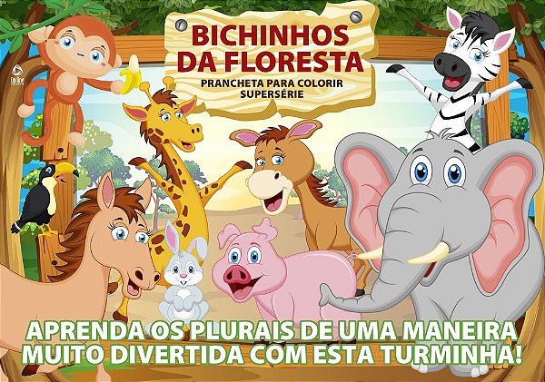 Bichinhos Da Floresta Prancheta Para Colorir Supersérie