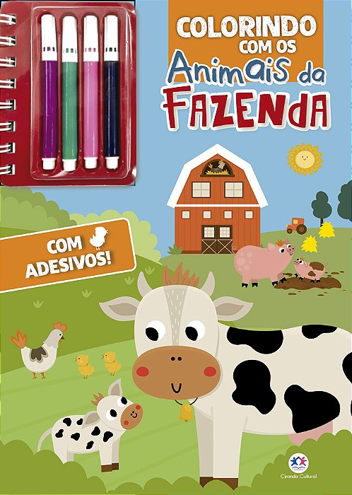 Colorindo Com Os Animais Da Fazenda