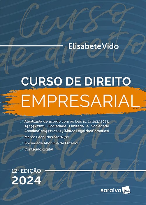 Curso De Direito Empresarial - 12ª Edição 2024