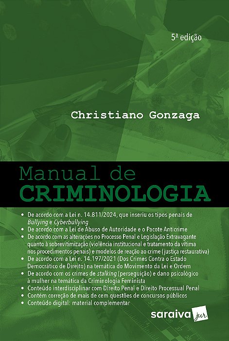 Manual De Criminologia - 5ª Edição 2024