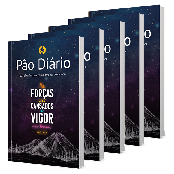 Devocional Pão Diário - Montanha - Kit Com 5 Unidades 90 Reflexões Para Seu Momento Devocional