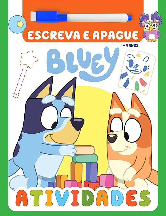 Bluey Atividades Escreva E Apague