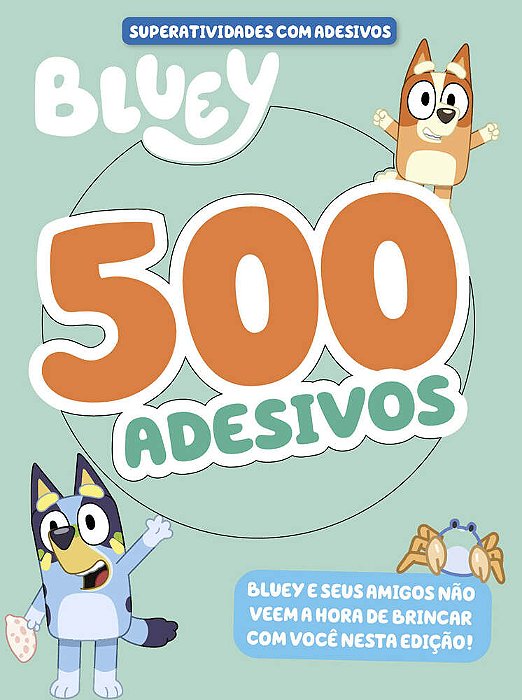 Bluey Superlivro De Adesivos 500 Adesivos 2..-