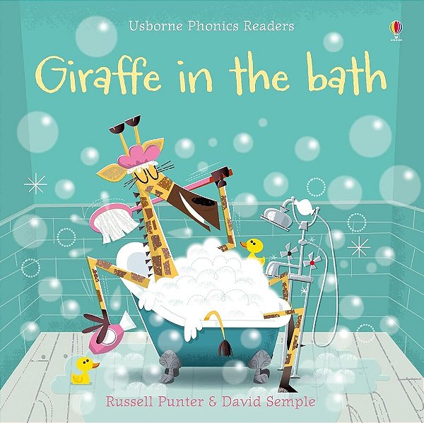 Giraffe In The Bath - Usborne Phonics Readers - Book With Free Online Audio