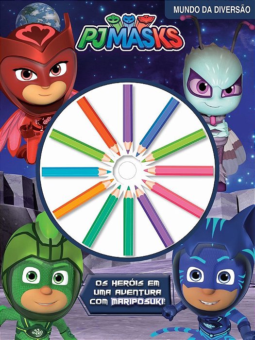 Pj Mask - Mundo Da Diversão Os Heróis Em Uma Aventura Com Mariposuki!