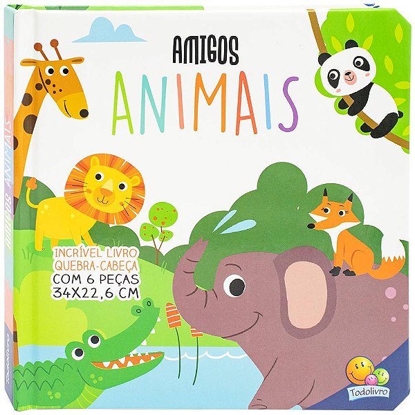 Incrível Livro Quebra-Cabeça: Amigos Animais