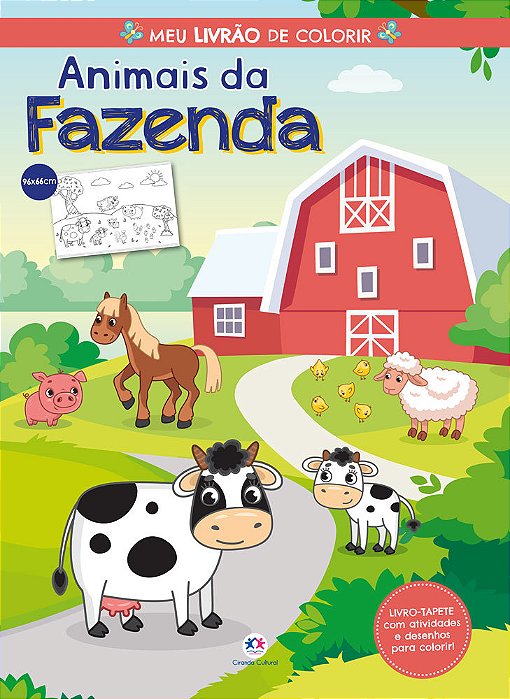 Animais Da Fazenda - Meu Livrão De Colorir