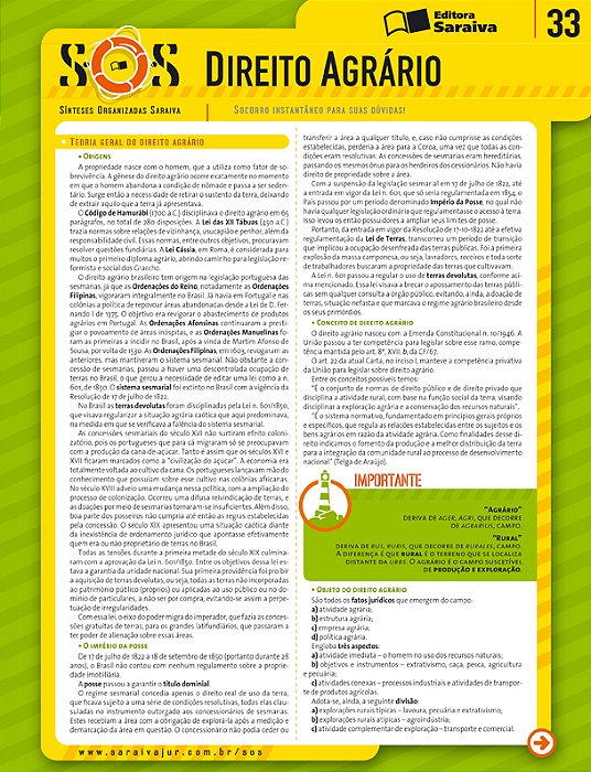 Sos Direito Agrário - 2ª Edição De 2015