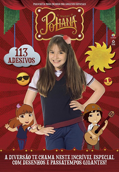 As Aventuras De Poliana - Prancheta Para Colorir Com Adesivos Especiais