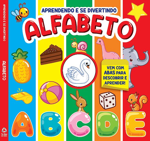 Livro Aprendendo E Se Divertindo - Alfabeto..-