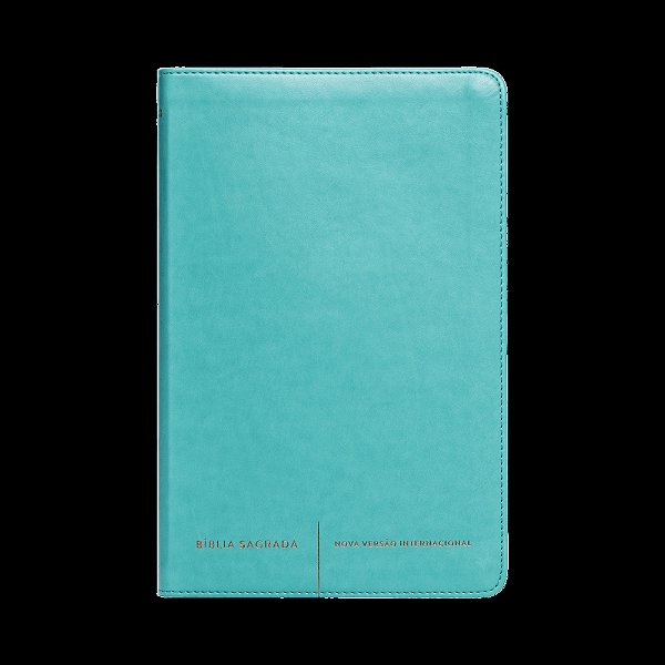 Bíblia Sagrada Luxo Slim: Courosoft Verde Água: Nova Versão Internacional