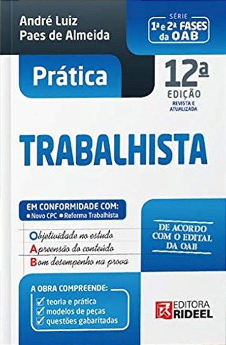 Pratica Trabalhista - 1ª E 2ª Fases Da Oab -12ª Edição