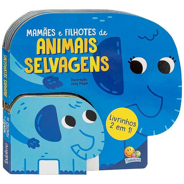 Livrinhos 2 Em 1! Animais Selvagens