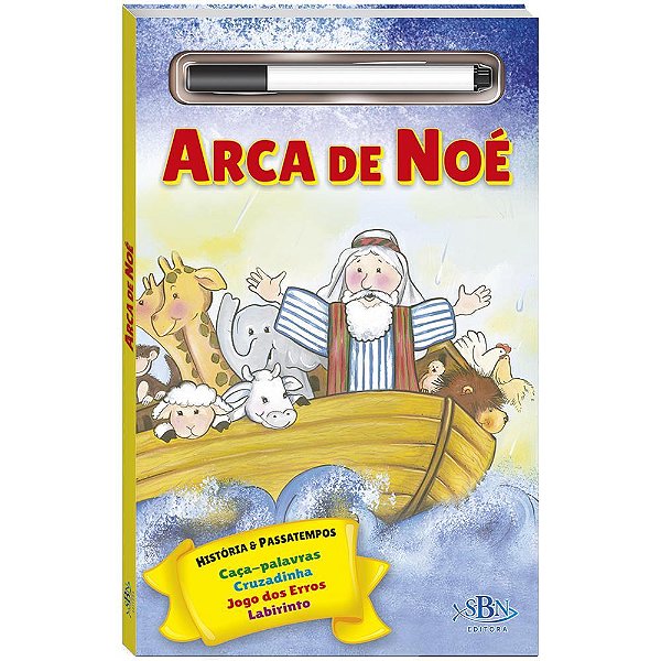 História Bíblica E Passatempos-Esc. Apague: Arca De Noé