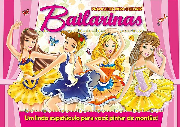 Bailarinas Prancheta Para Colorir