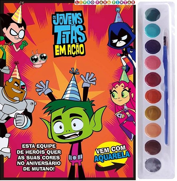 Jovens Titãs Livro Para Pintar