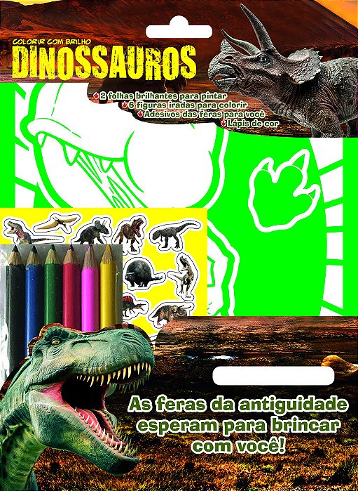 Dinossauros - Colorir Com Brilho