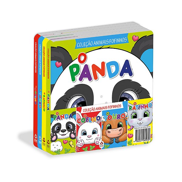 Coleção Animais Fofinhos - Kit Com 4 Livrinhos