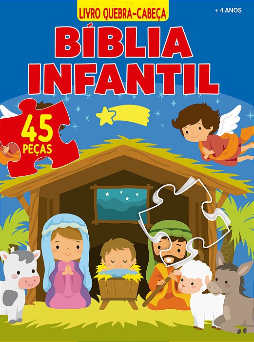 Bíblia Infantil Livro Quebra-Cabeça