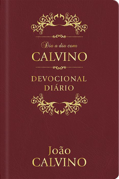 Dia A Dia Com Calvino Capa Couro Devocional Diário