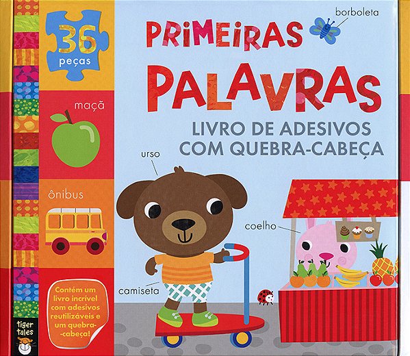 Primeiras Palavras: Adesivos Com Quebra-Cabeça