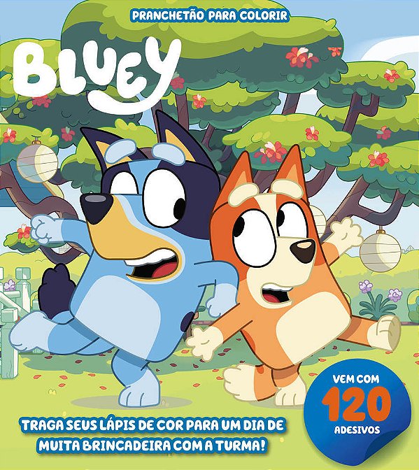 Bluey Pranchetão Para Colorir