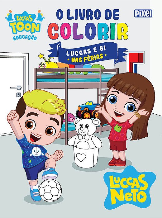 O Livro De Colorir Luccas E Gi Nas Férias