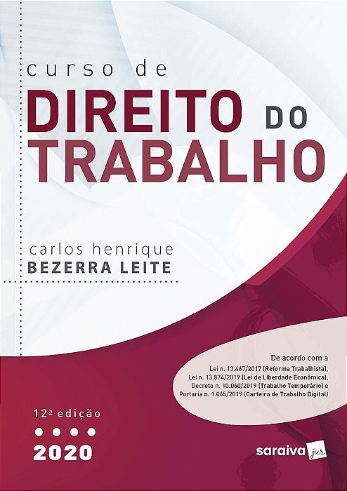 Curso De Direito Do Trabalho - 12ª Edição